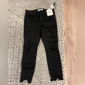Abercrombie Black Distressed Jeans